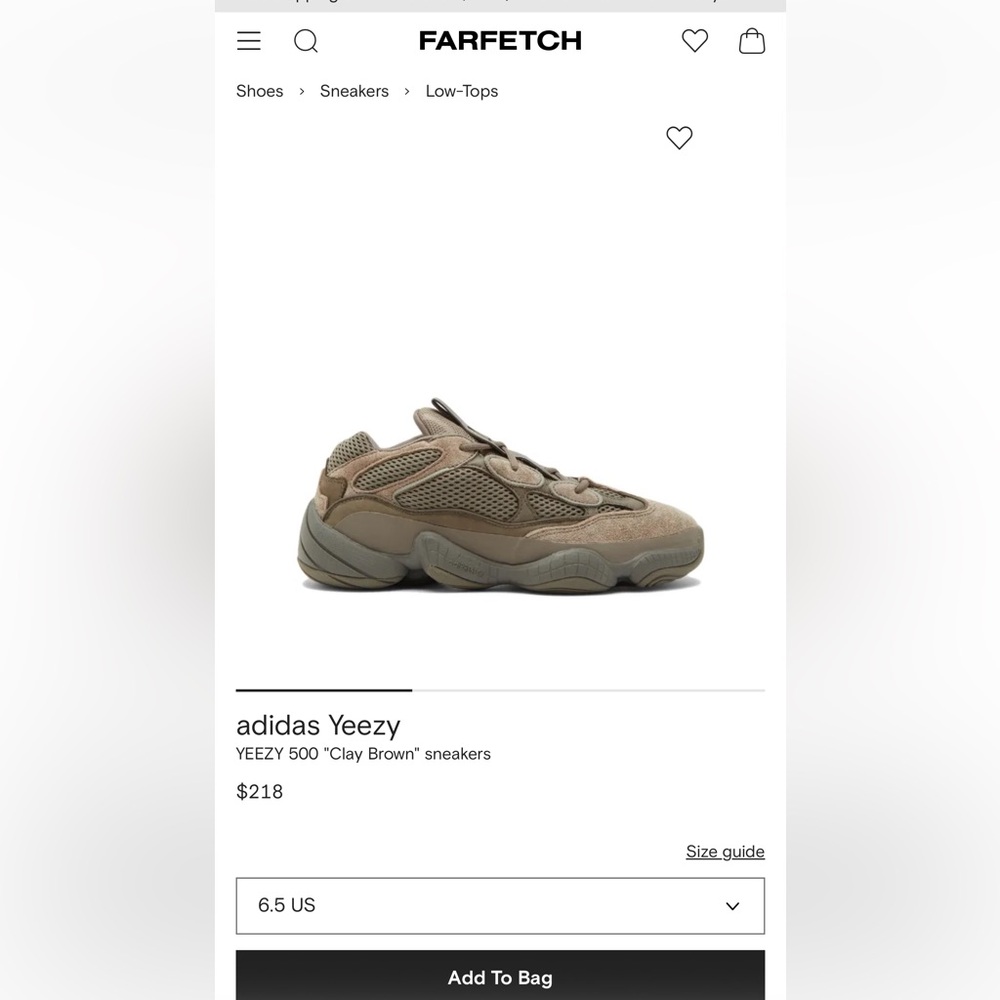 Yeezy 500 Clay Sneakers